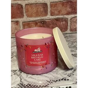 NEW Bath & Body Works Milk Bar Birthday Cake 3-Wick Candle